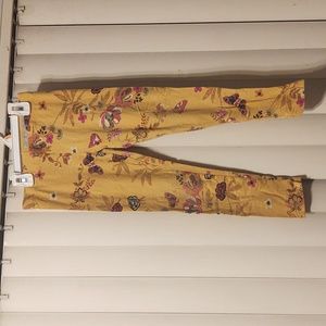 youth medium floral leggings